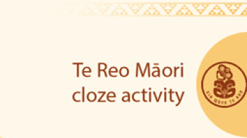 Resource Te Reo Maori cloze activity Image