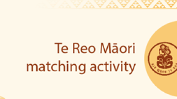 Resource Te Reo Maori matching activity Image