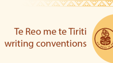 Resource Te Reo me te Tiriti writing conventions Image